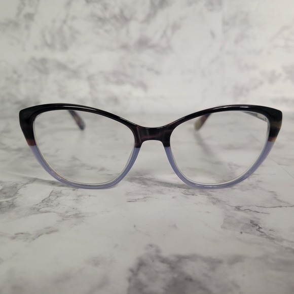 Foster Grant Accessories - Foster Grant 52 16 140 Women Purple Cat Eye Eyeglasses Frame Oversized